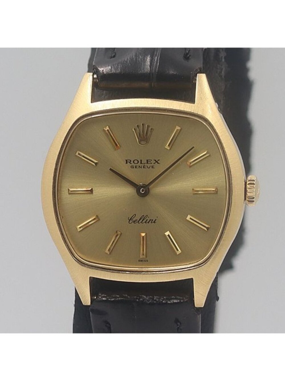 Rolex Class Cellini 18k Gold Dial Manual Wind Watch